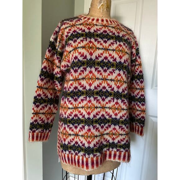 Vintage Jones New York Sport Mohair Blend Sweater Tunic Round Neck Long Sleeve M - Picture 8 of 10